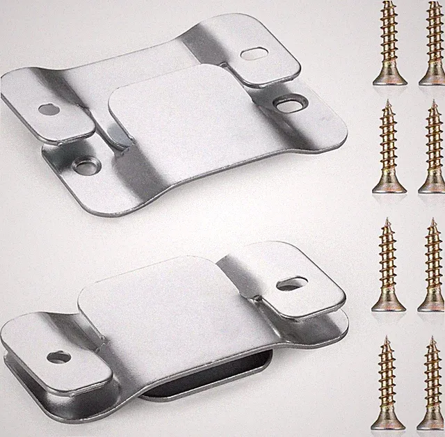 4PCS Sectional Couch Connectors Furniture Connector, Premium Metal Sofa Interloc