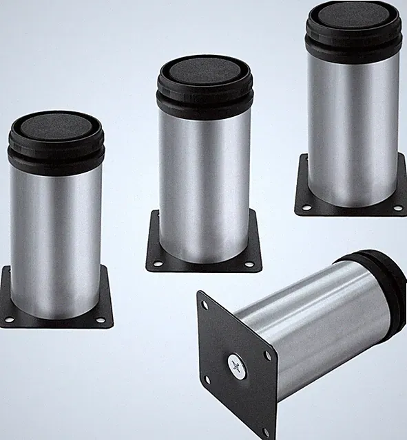 4Pcs Stainless Steel Furniture Legs Adjustable Cabinet Sofa Table Feet 2"-14"