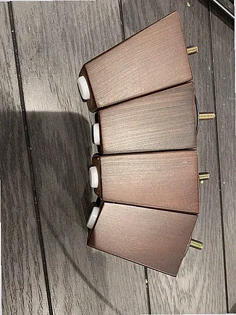 4x Wooden Furniture Square Tapered 4 Inch- Feet Legs For Bed Stools Sofa Chair