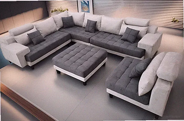 5-Piece Contemporary Fabric Sectional Sofa Set S150L (Custom made options)