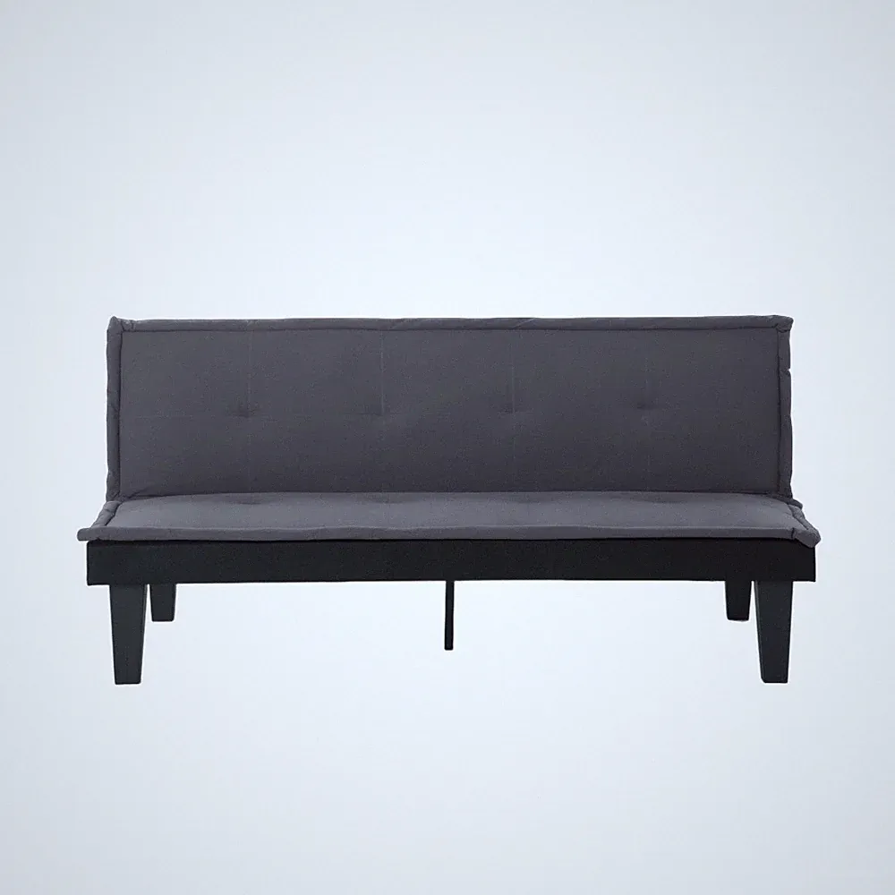 5 Pos Convertible Futon Bed, Faux Suede 2 in 1 Foldable Couch for Small Room