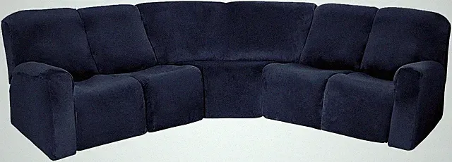 5 Seat Sofa Recliner L Shape Sofa Velvet Covers Sectional Stretch Slipcovers
