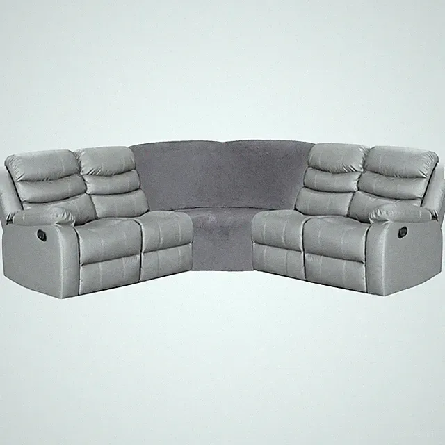 5-Seater L Shape Sectional Recliner Sofa Velvet Stretch Reclining Couch Covers