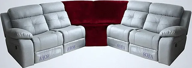 5 Seater L Shaped Recliner Corner Sofa Cover Stretch Velvet Sectional Slipcover
