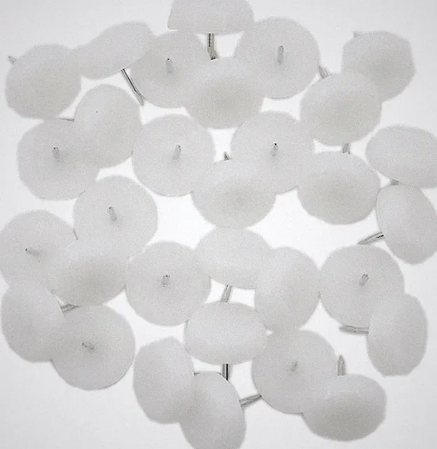 50PCS round Nylon Furniture Pad, Heavy Duty Nail on Furniture Slider Hardwood Fl