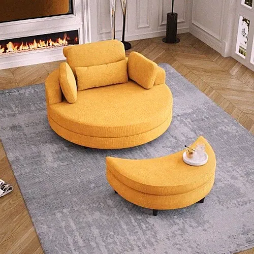 51-inch Comfy Corduroy Sofa Modern Couch Love Seat Settee Room Apartment