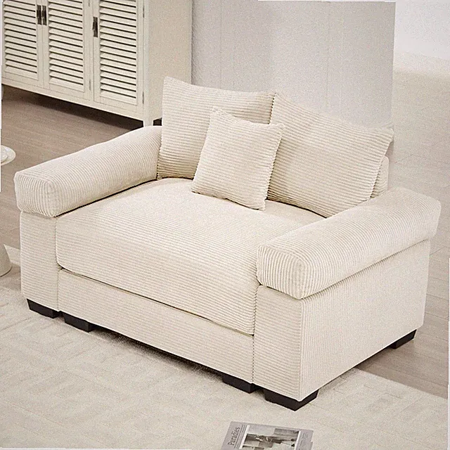 54.3" Oversized Cloud Modular Sectional Couch,Extra-Thick Armrests Good Resilien
