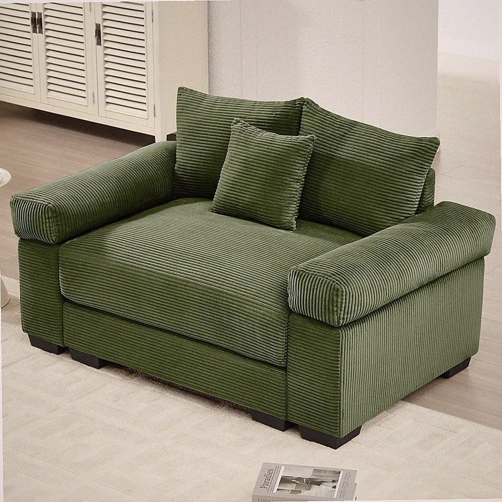 54.3" Oversized Cloud Modular Sectional Couch,Extra-Thick Armrests Good Resilien