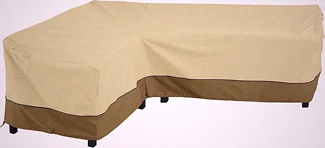 55-881-011501-RT Facing, Large Veranda Patio L-Shaped Sectional Sofa Cover, Left