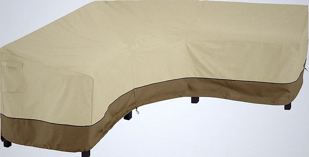 55-882-011501-RT Veranda Patio V-Shaped Sectional Sofa Cover, 100" L (On Each Si