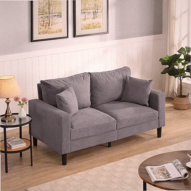 57'' Loveseat Sofa Couch 2-Seater Upholstered Sofa Couch Living Room Sofa