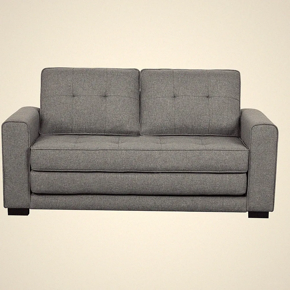 58" Sleeper Sofa Bed Pull Out Loveseat Couch Convertible Fabric Upholstered