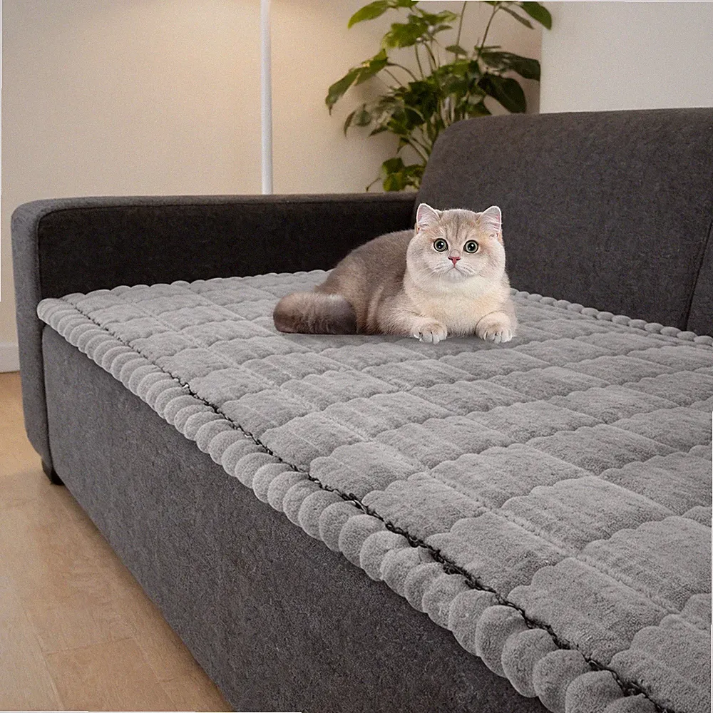 59*27in Pet Friendly Couch Cover, Slip-prevention Sofa Cover, Plush Couch Cover