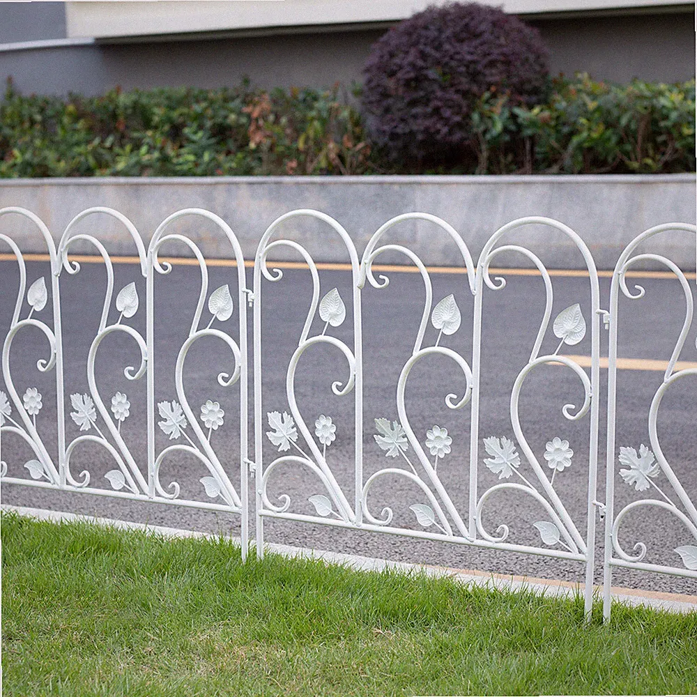 5PCS Heavy Duty Metal Garden Fence Animal Border Tall Rustproof Garden Barrier