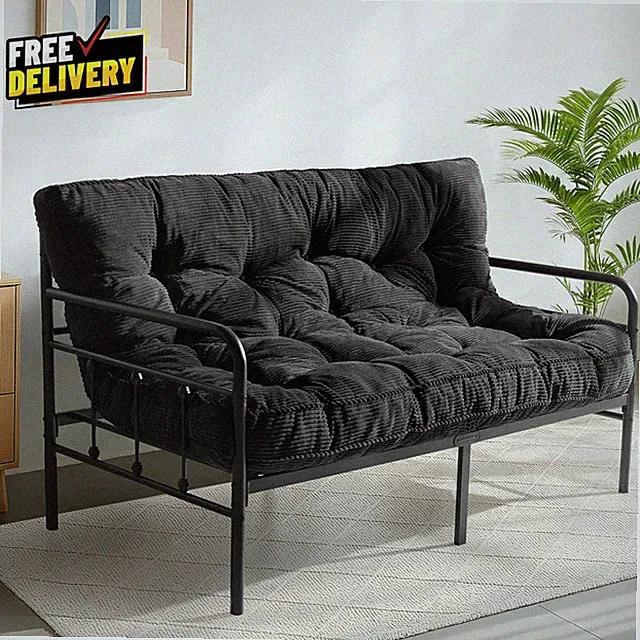 6" Futon Mattress Full Size Tufted Floor Mattress Black Frame Not Included