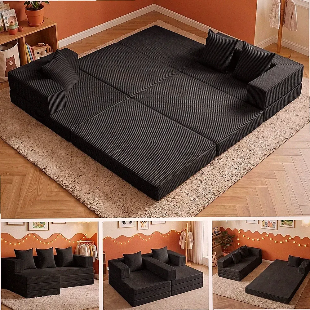 6-in-1 Modular Sectional Sofa, Cloud Couch Design