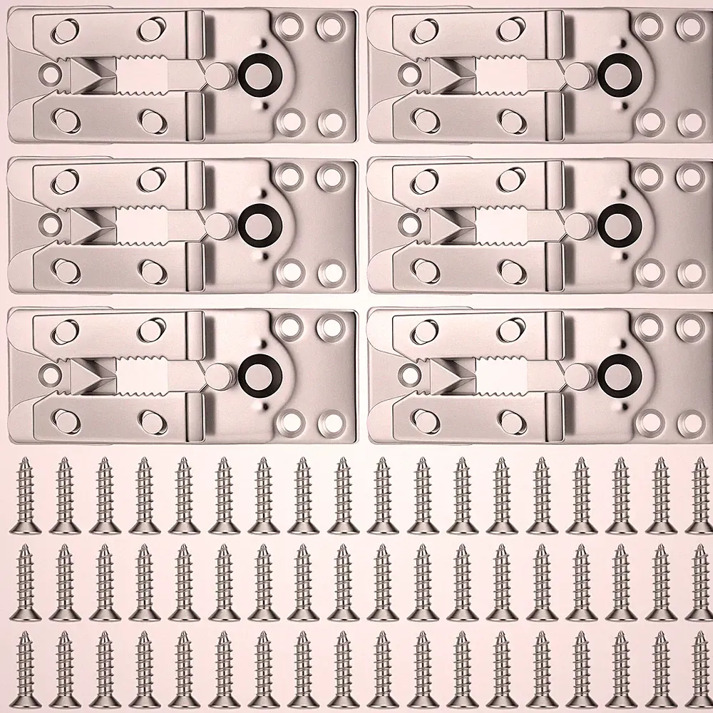 6 Pcs Sectional Couch Connectors with Screws, Heavy Duty Metal Sofa Connector...