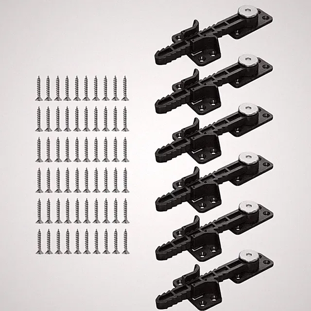 6 Pieces Sectional Couch Connector Sectional Sofa Interlocking Connector