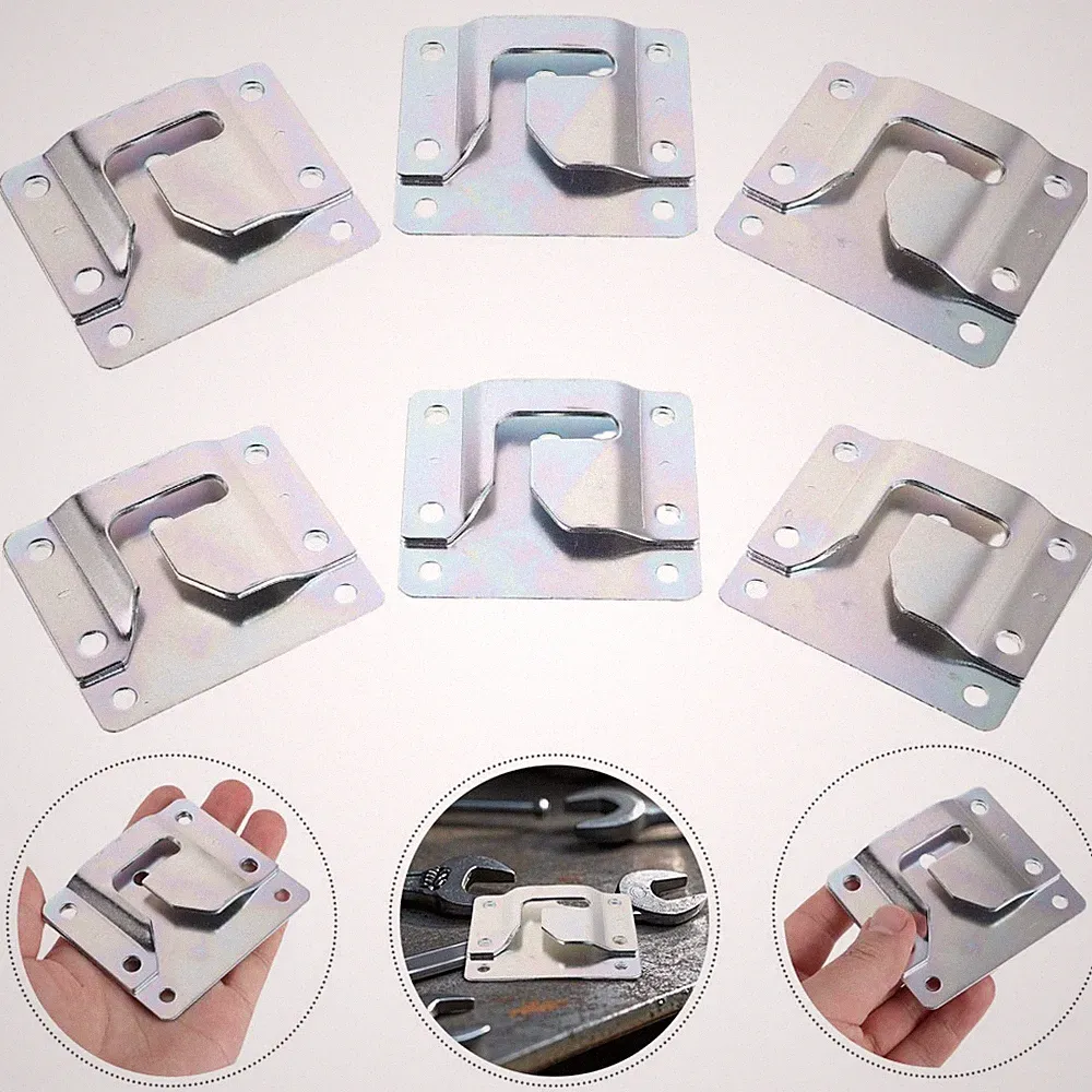 6 Sets Sofa Sectional Interlocking Hardware Silver Metal Couch Connector Kit