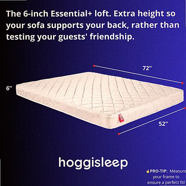 6" Sleeper Sofa Innersping Mattress - Sizes: Queen, Full, Three-Quarter - hoggi
