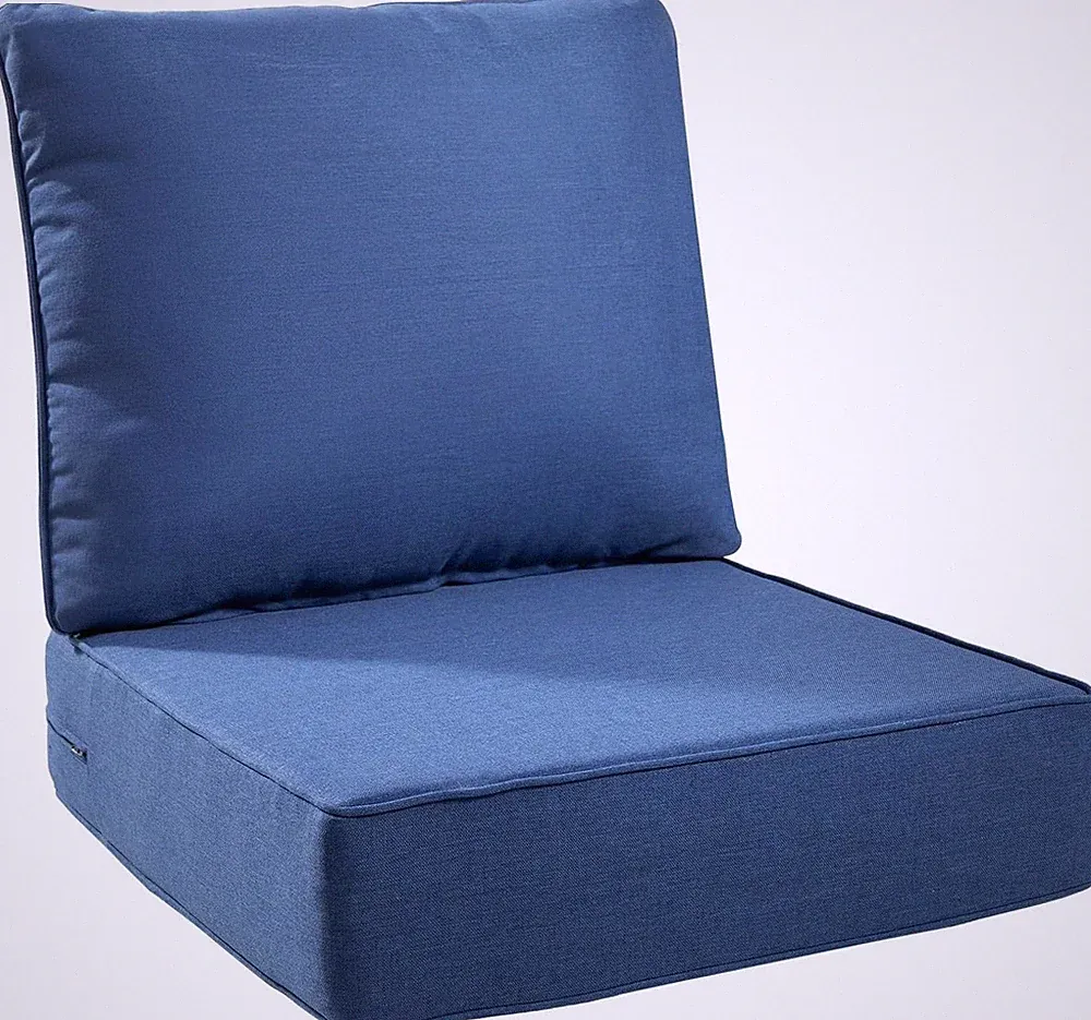 6" Thick Outdoor Cushions 24x24x6, 1-Set Deep Seat Patio Cushions with Removable