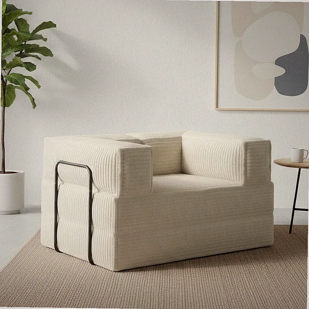 60'' Futon Sofa Bed Convertible Sleeper Sofa Folding Pull Out Couch Boneless