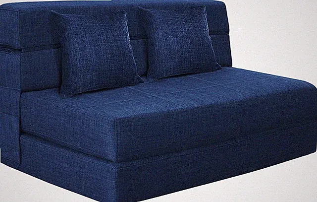 60 Inch Folding Sofa Couch Memory Foam with Pillow Convertible Sleeper Mattress