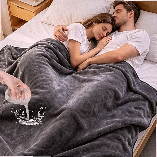 60"x80" Waterproof Blanket for Bed Intimacy Love Blanket for Couples