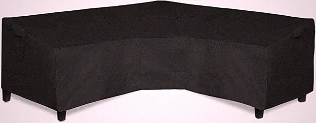 600D Patio V-Shaped Sectional Sofa Cover, Waterproof Outdoor Sectional Cover