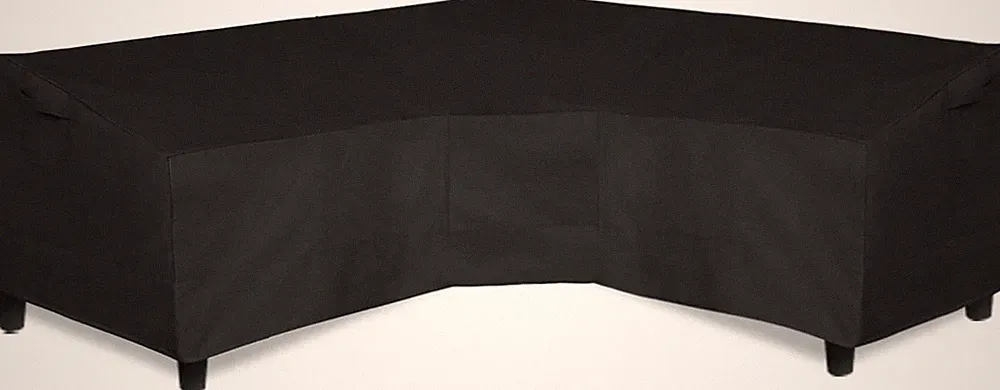 600D Patio V-Shaped Sectional Sofa Cover, Waterproof Outdoor Sectional Cover, He