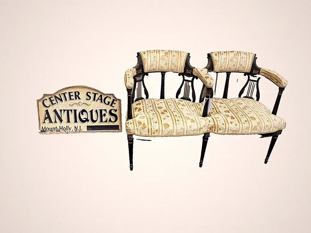 62247 RARE Antique Victorian Settee Loveseat Couch Sofa Chair