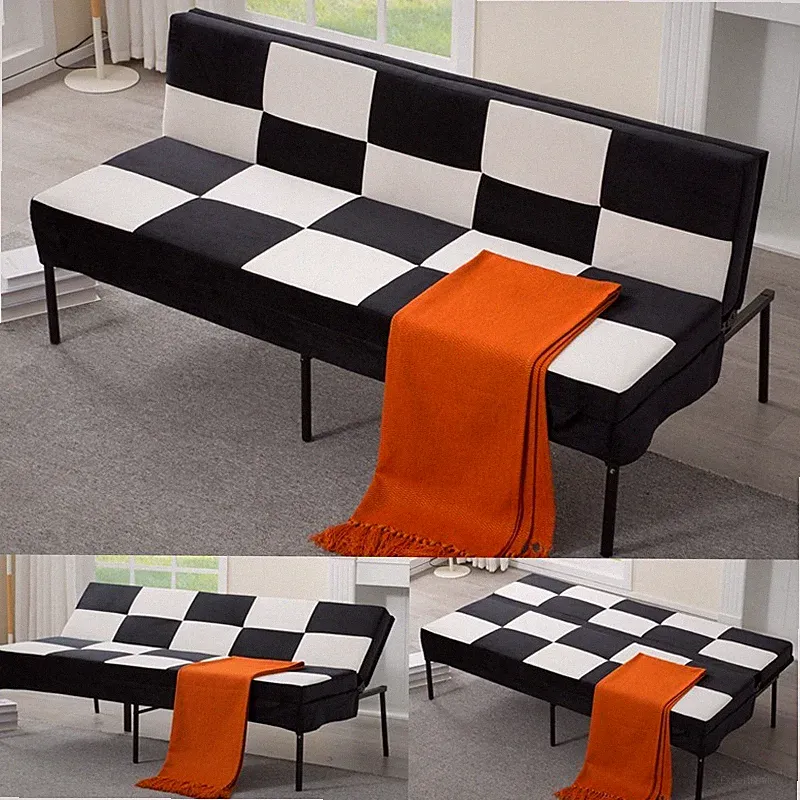 63” Convertible Futon Sofa Bed Couch Sleeper Memory Foam Foldable Loveseat Sofa