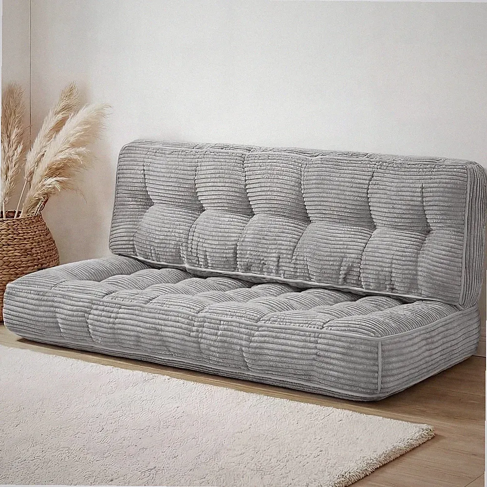 63 Inch Folding Sofa Bed Convertible Chair 2-in-1 Convertible Boneless Sofa