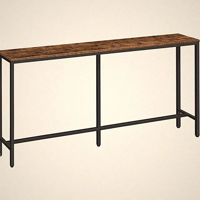 63" Narrow Console Table, Behind Couch Table, Industrial Sofa Tables for Hall...