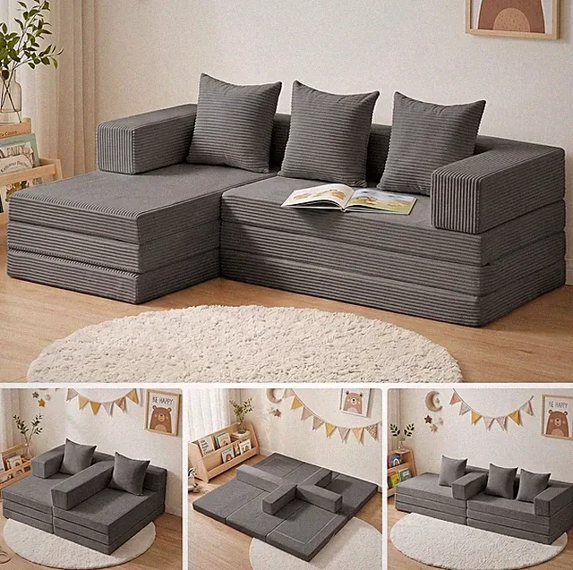 65'' L Shaped Couches Cloud Sectional Couch Boneless Couch