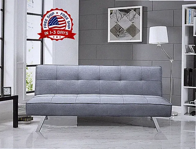 66'' Sofa Cama Futon De Espuma Individual Para Sala Modernos Habitacion Baratos