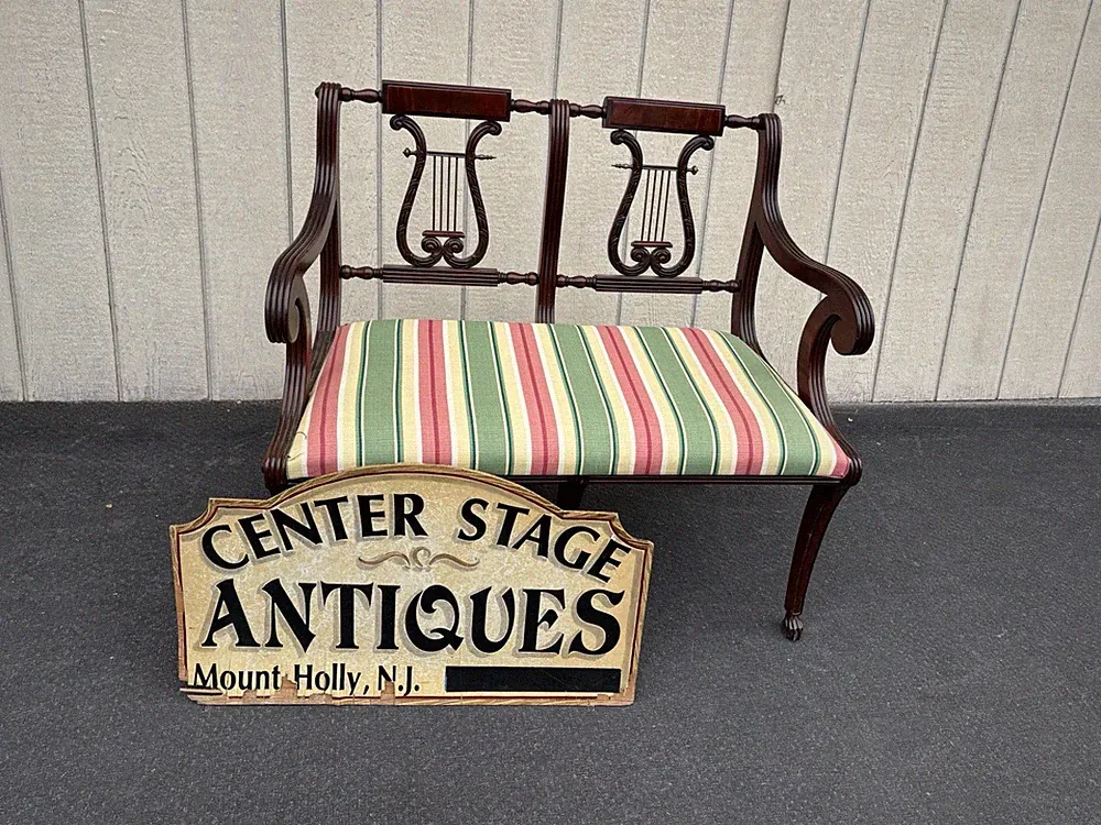 66826 Mahogany Settee Loveseat Couch Chair