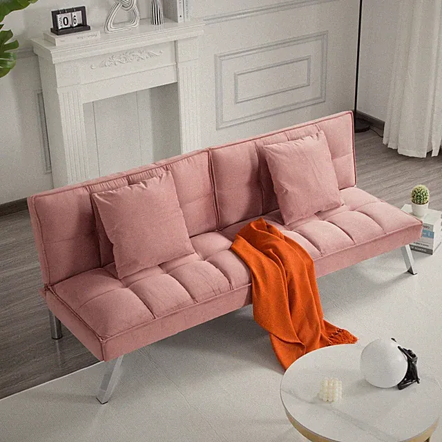 67.7in Modern Convertible Sofa Bed Foldable Sleeper Futon Sofa Space-Saving Sofa