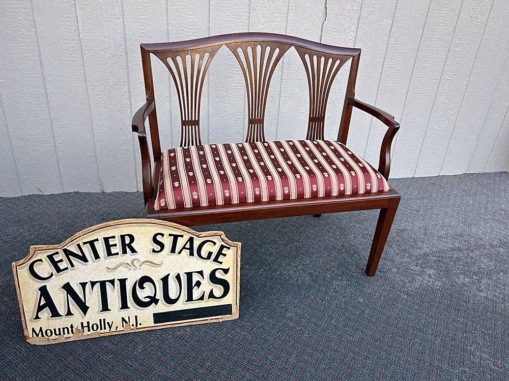 67325 Mahogany Settee Loveseat Couch chair