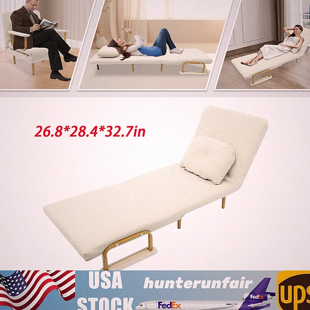 68x190cm Rust-proof Folding Sofa Bed Sofa Chair Bed Convertible Sofa Bed