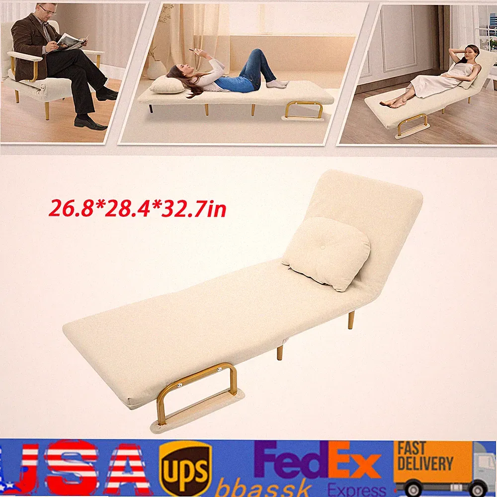 68x190cm Rust-proof Folding Sofa Bed Sofa Chair Bed Convertible Sofa Bed