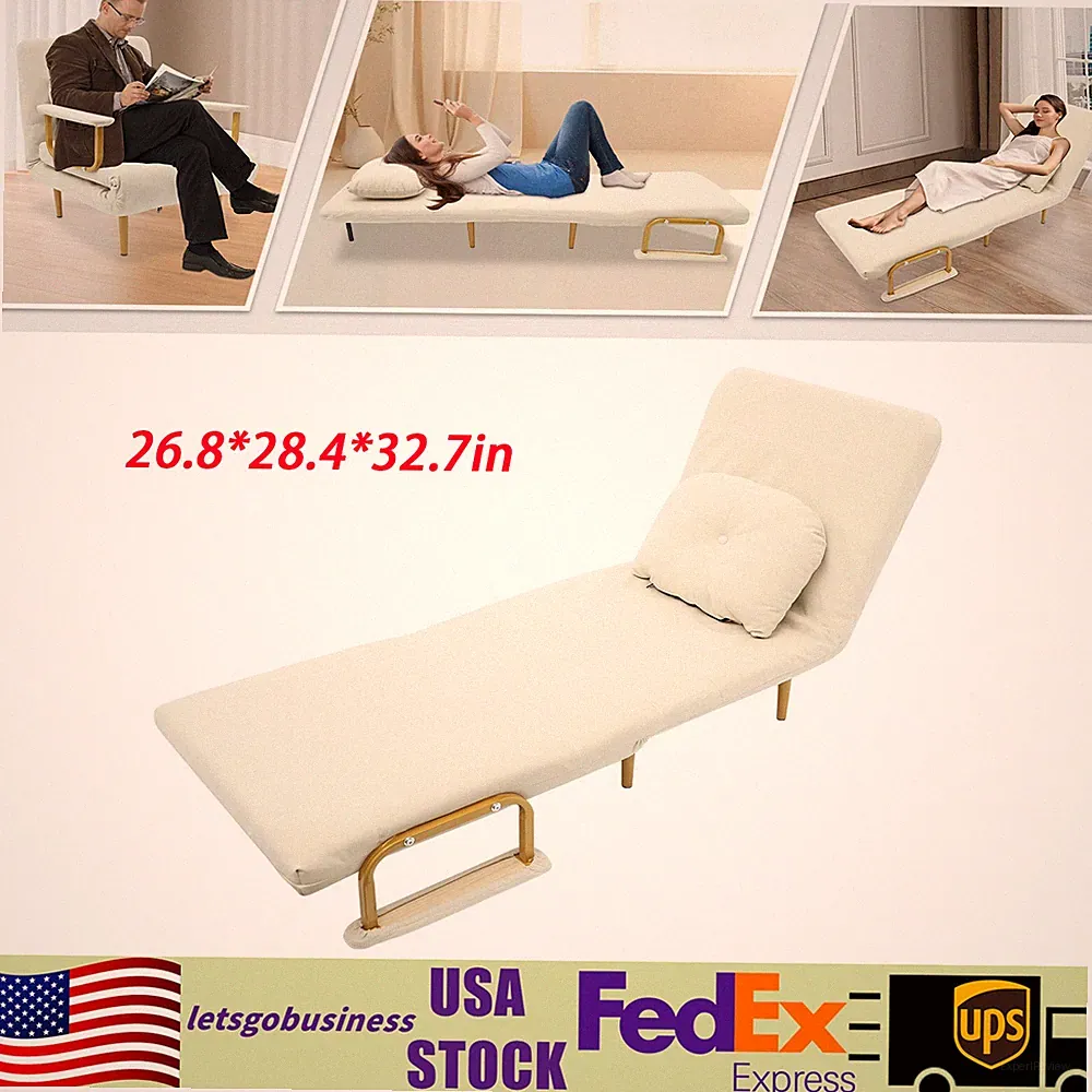 68x190cm Rust-proof Folding Sofa Bed Sofa Chair Bed Convertible Sofa Bed