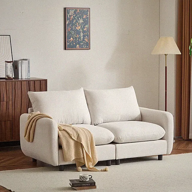 69 in. 2-Seats Modular Sectional Sofa Corner Chair Sofa Couch