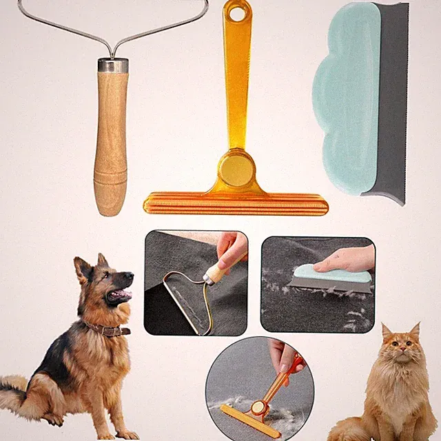 6Pcs Pet Hair Remover Tool Dog Fur Remover Pro Combo for Couch Furniture Pet Bed