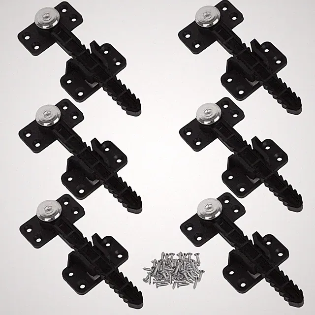 6x Sofa Interlocking Hardware Plastic & Iron for Sofa Couch and other Furniture