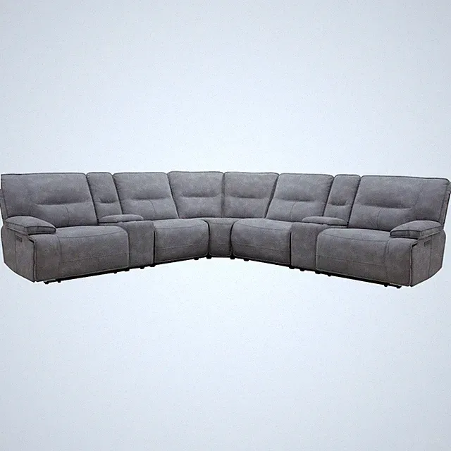 7 Piece Modular Power Zero Gravity Reclining Sectional