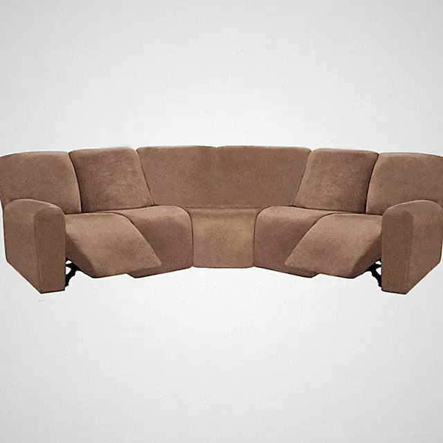 7-Piece Sectional Recliner Sofa Covers, Velvet Stretch Reclining Couch Covers...