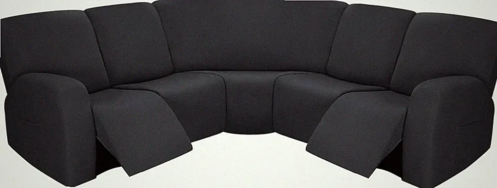 7-Pieces Sectional Sofa Covers Large L Shape Recliner Couch Covers