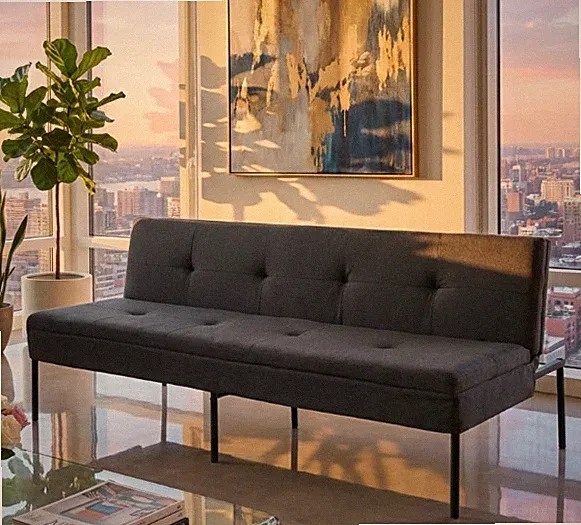 70" Modern Contemporary Polyester Sleeper Sofa Convertible Small Spaces