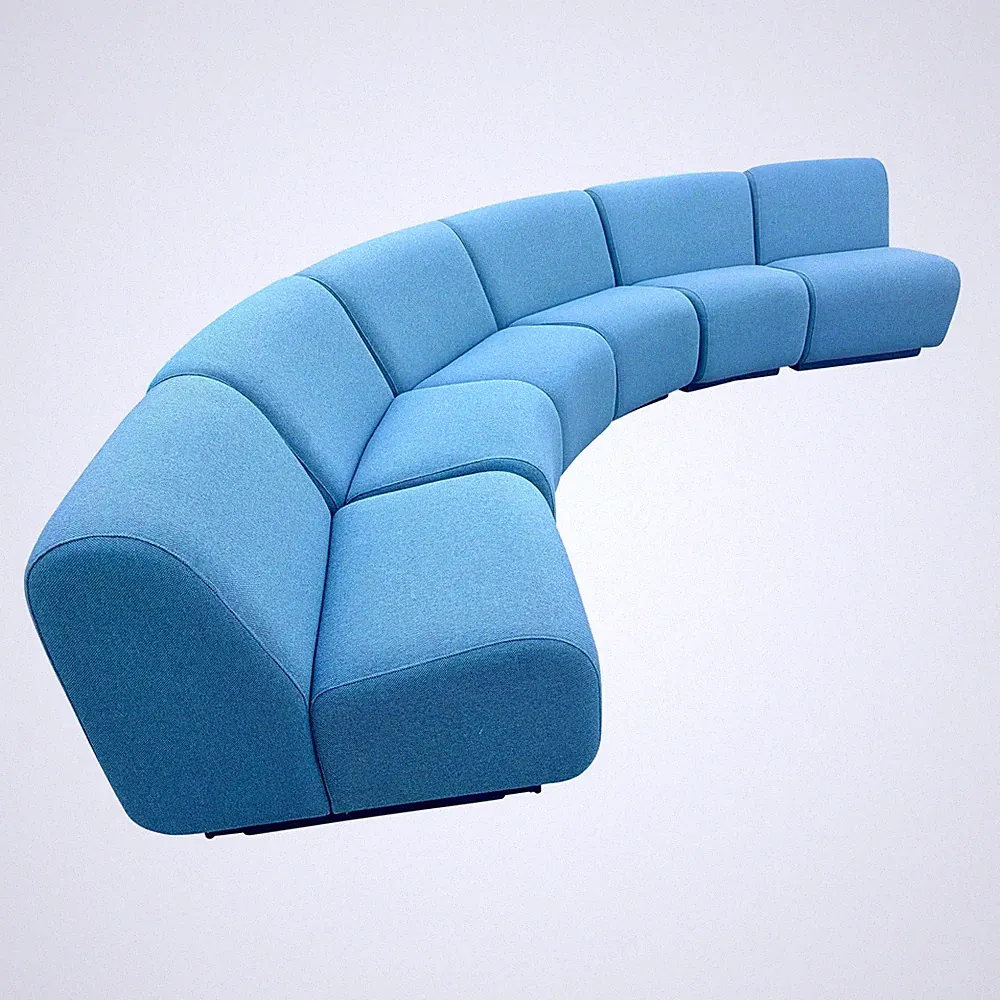 70s John Mascheroni for Vecta Tappo Modular Sectional Sofa 6 Pieces Mid century